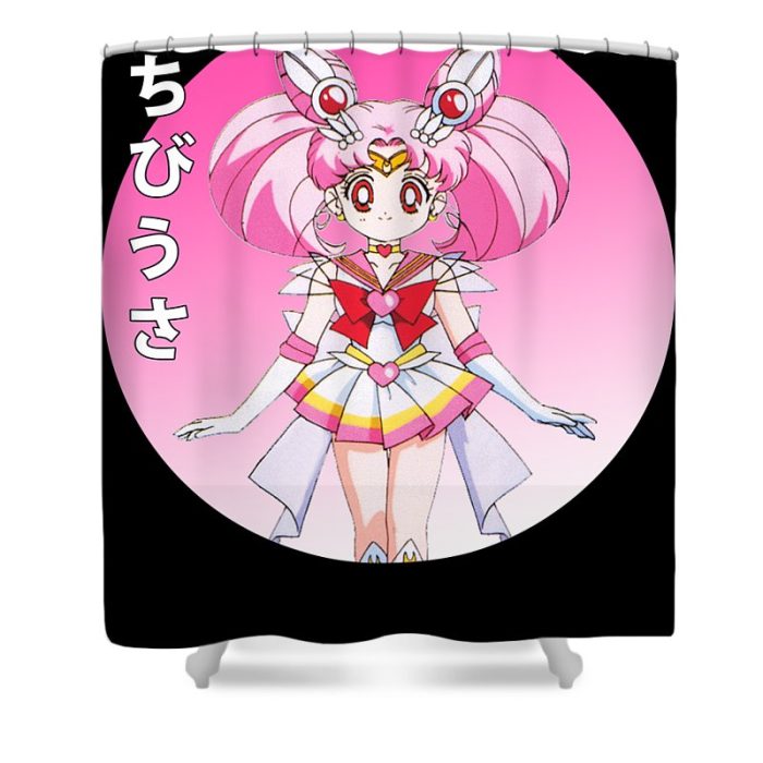 vintage chibiusa art sailor moon anime manga for fans gleam shinny transparent - Anime Shower Curtains