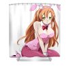 bunny girl peeker ben hamdawi transparent - Anime Shower Curtains