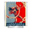 classic andromeda saint seiya anime gifts for fans lotus leafal transparent - Anime Shower Curtains