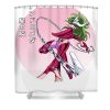 classic art saint seiya andromeda gifts idea lotus leafal transparent - Anime Shower Curtains