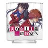 classic kiyokata and horikita classroom of the elite anime gifts for fans douxie grimo transparent - Anime Shower Curtains