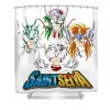 classic photo saint seiya anime characters gifts idea lotus leafal transparent - Anime Shower Curtains