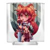 classic raphtalia the rising of the shield hero fantasy anime for men women lotus leafal transparent - Anime Shower Curtains