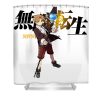 funny gift japanese mushoku web novels tensei retro wave shop anime transparent - Anime Shower Curtains