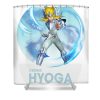 funny saint seiya art cygnus anime gifts for fans lotus leafal transparent - Anime Shower Curtains