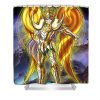 golden aries saint in divine armor charlie jauregui - Anime Shower Curtains