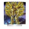 golden cancer saint in divine armor charlie jauregui - Anime Shower Curtains