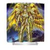 golden gemini saint in divine armor charlie jauregui - Anime Shower Curtains