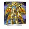 golden pisces saint in divine armor charlie jauregui - Anime Shower Curtains