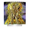 golden virgo saint in divine armor charlie jauregui - Anime Shower Curtains