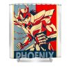 graphic saint seiya phoenix anime gifts for fans lotus leafal transparent - Anime Shower Curtains