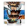 japanese art saint seiya characters manga for fans lotus leafal transparent - Anime Shower Curtains