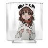 kaede azusagawa cat indah dah transparent - Anime Shower Curtains