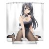 mai sakurajima bunny merrie clark transparent - Anime Shower Curtains