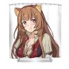 retro art raphtalia the rising of the shield hero anime for men women lotus leafal transparent - Anime Shower Curtains