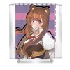 retro raphtalia beauty the rising of the shield hero anime japanese gifts idea lotus leafal transparent - Anime Shower Curtains