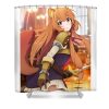 retro raphtalia girl the rising of the shield hero anime gifts manga lotus leafal transparent - Anime Shower Curtains