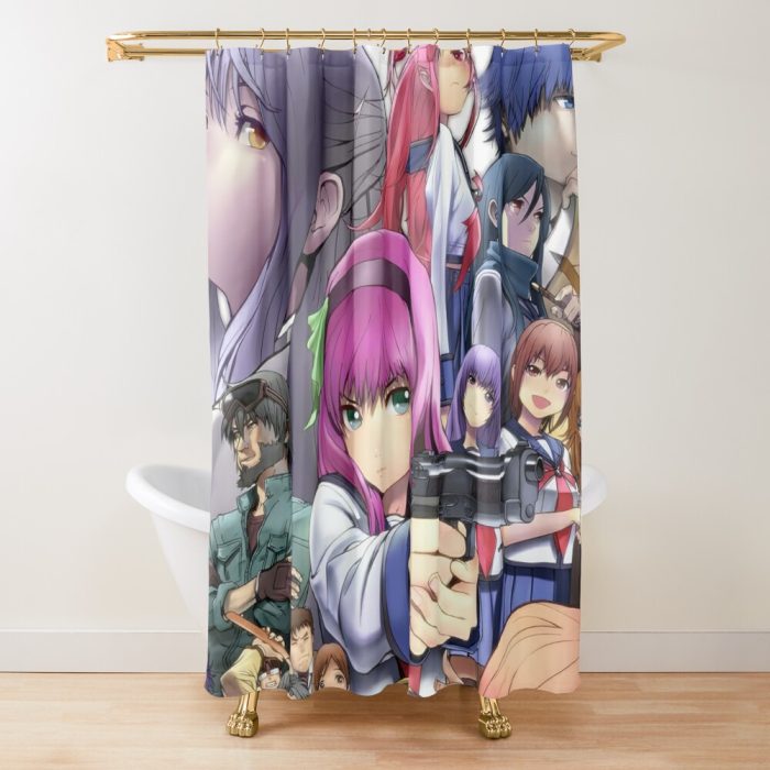 urshower curtain closedsquare1000x1000.1 21 - Anime Shower Curtains