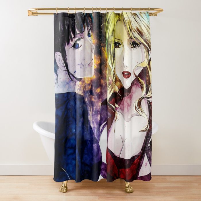 urshower curtain closedsquare1000x1000.1 318 - Anime Shower Curtains