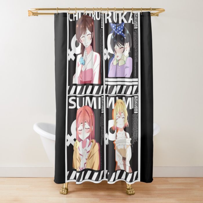 urshower curtain closedsquare1000x1000.1 334 - Anime Shower Curtains