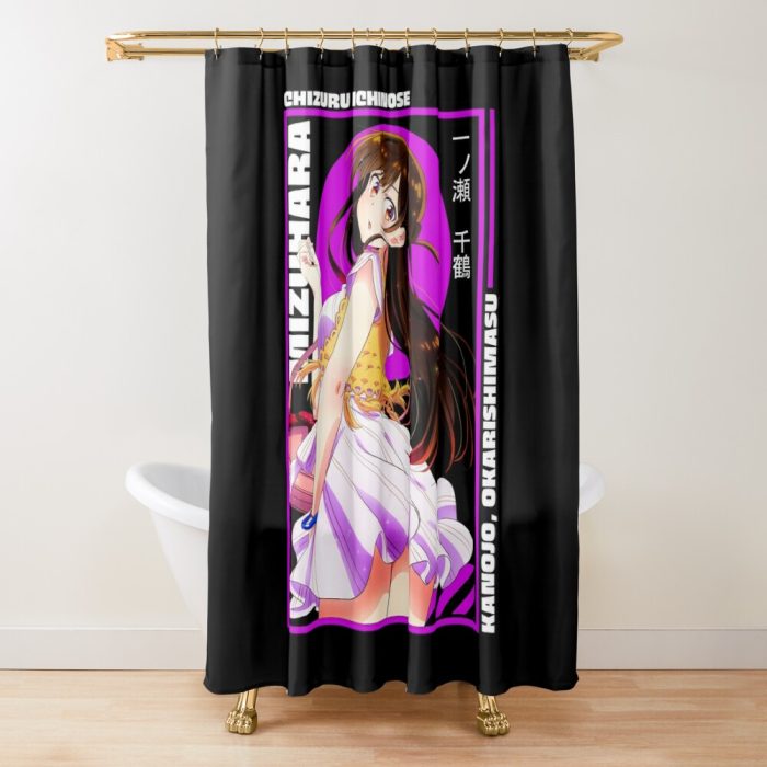 urshower curtain closedsquare1000x1000.1 345 - Anime Shower Curtains