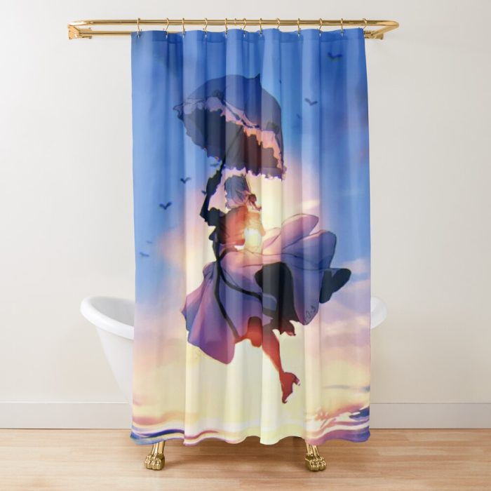 urshower curtain closedsquare1000x1000.1 461 - Anime Shower Curtains