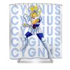 vintage cygnus art saint seiya anime manga for fans lotus leafal transparent - Anime Shower Curtains