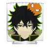 vintage naofumi boy the rising of the shield hero anime for men women lotus leafal transparent - Anime Shower Curtains