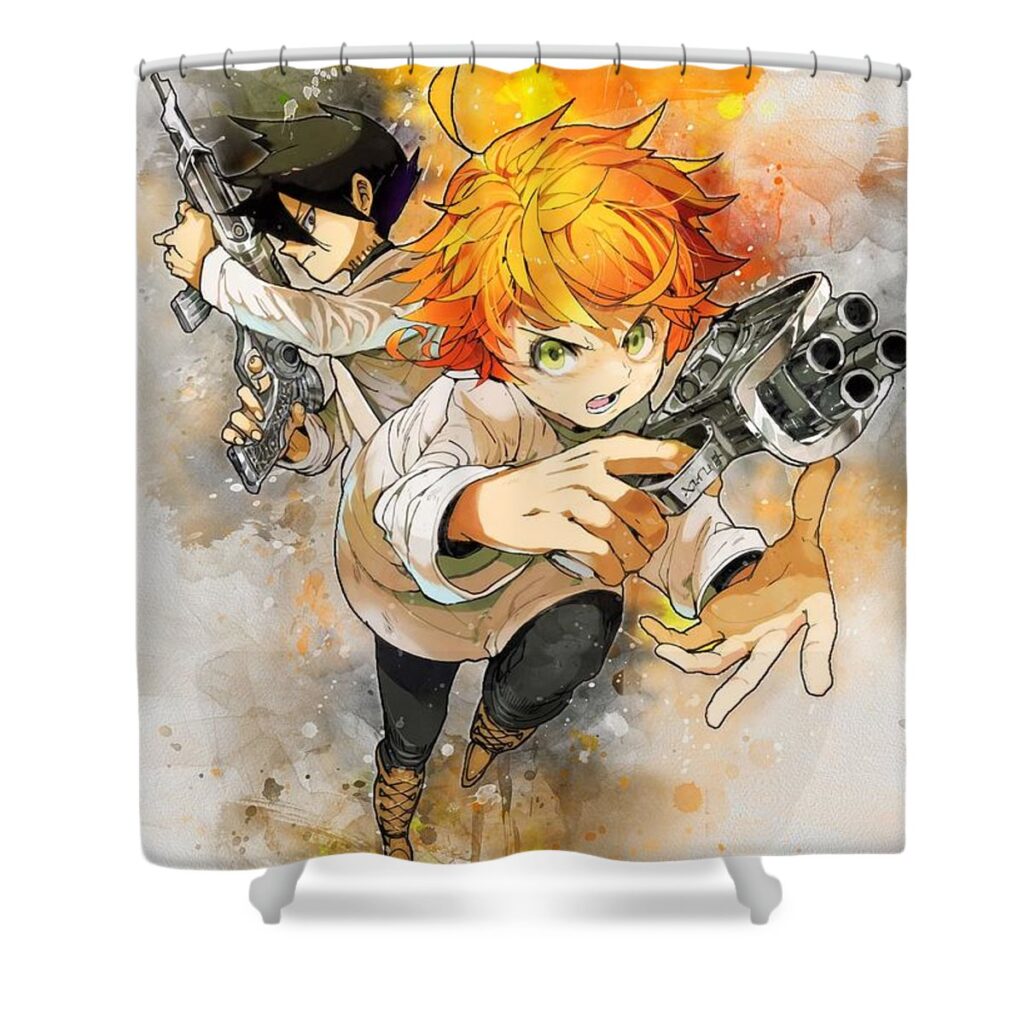1 emma and ray artwork big mart - Anime Shower Curtains