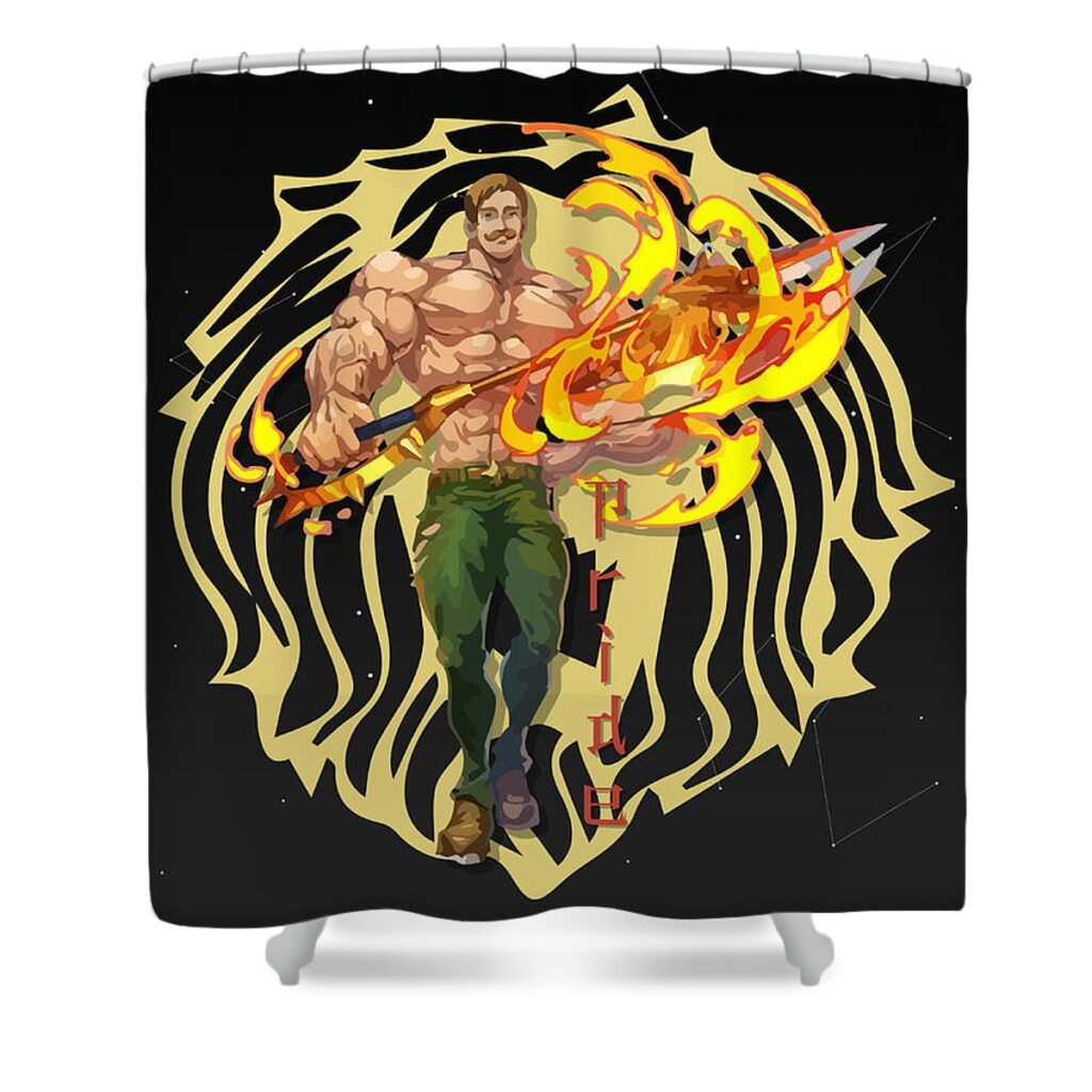 1 escanor of pride nanatsu no taizai kitaru normin - Anime Shower Curtains