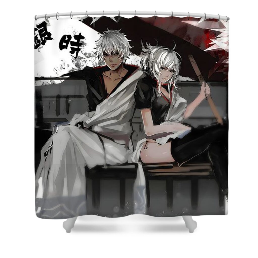 1 gintama celestina paul - Anime Shower Curtains