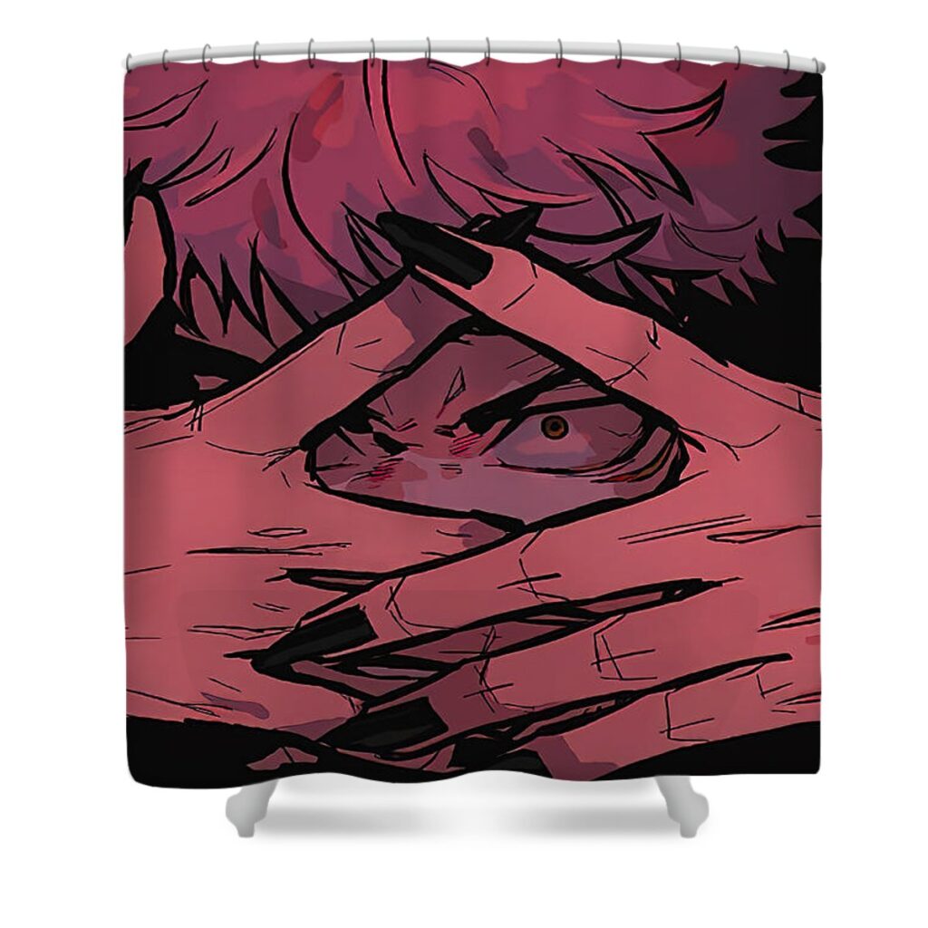 1 jujutsu kaisen lac lac - Anime Shower Curtains