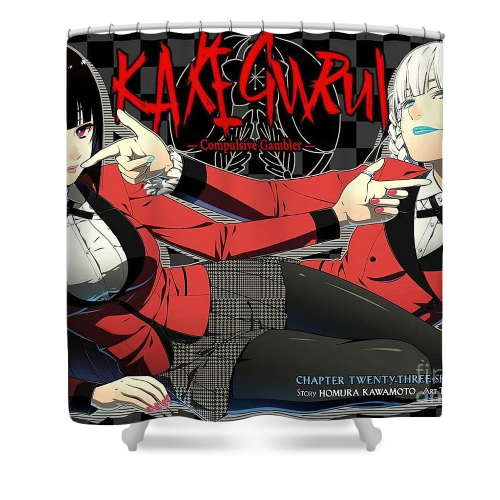 1 kakegurui miller martin - Anime Shower Curtains