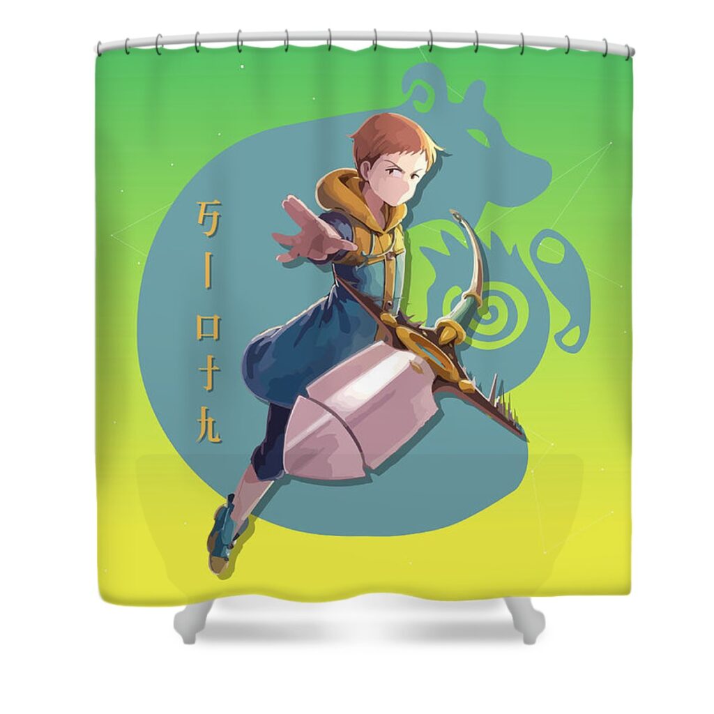 1 king sloth sin seven deadly sins kitaru normin - Anime Shower Curtains