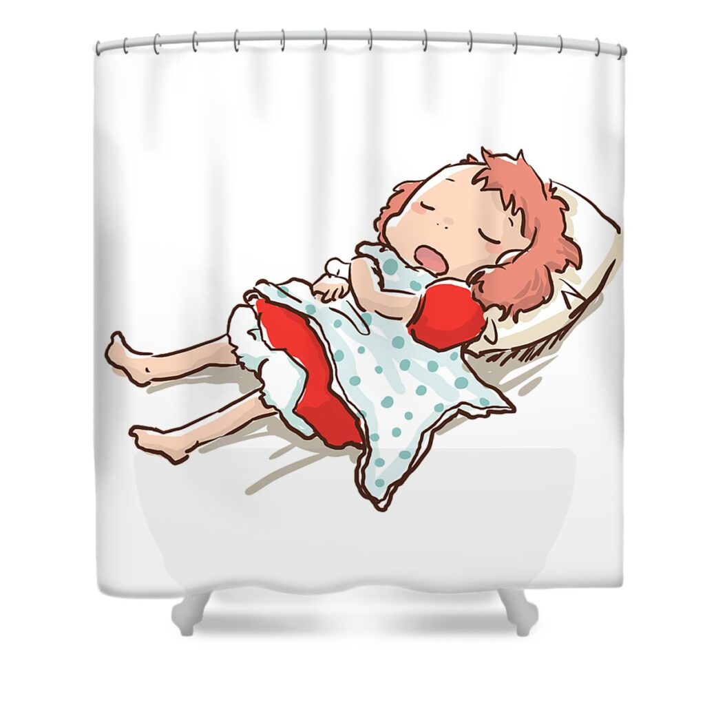 1 ponyo charlie bost transparent - Anime Shower Curtains