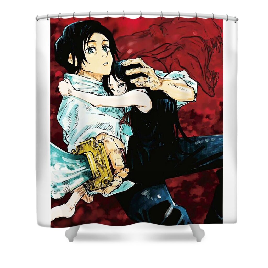 1 pretty old best friends similarities yuta okkotsu vintage zery bart transparent - Anime Shower Curtains