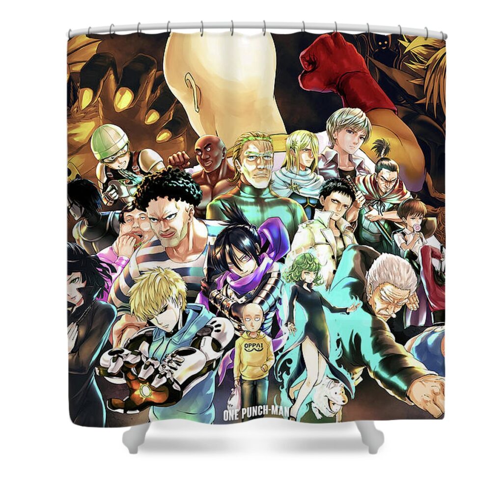 1 s class heroes unite teddie stibbs - Anime Shower Curtains