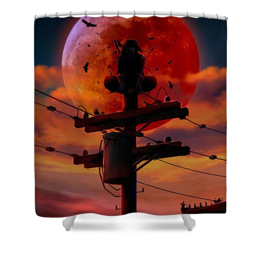 12 uchiha itachi lac lac - Anime Shower Curtains