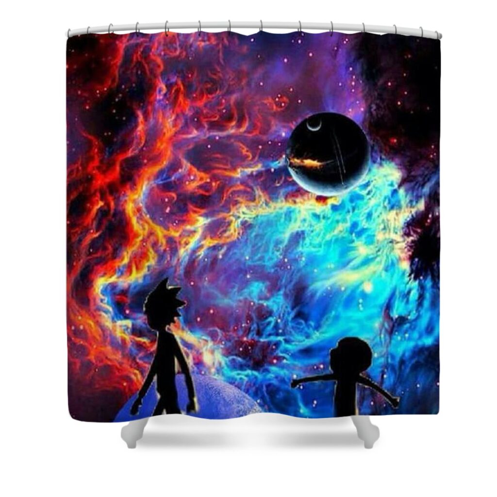 13 rick and morty nam sary - Anime Shower Curtains