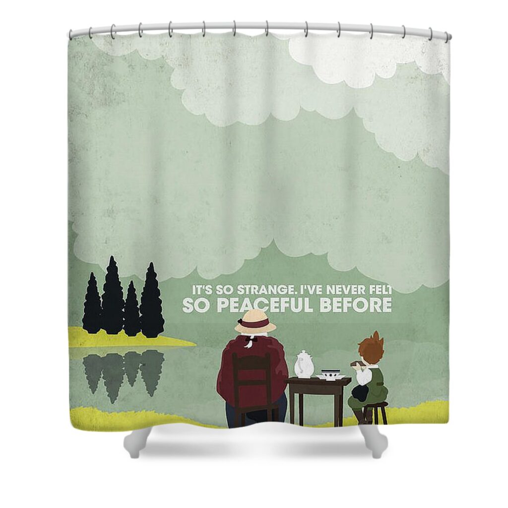 14 howls moving is castle laura gathercole - Anime Shower Curtains