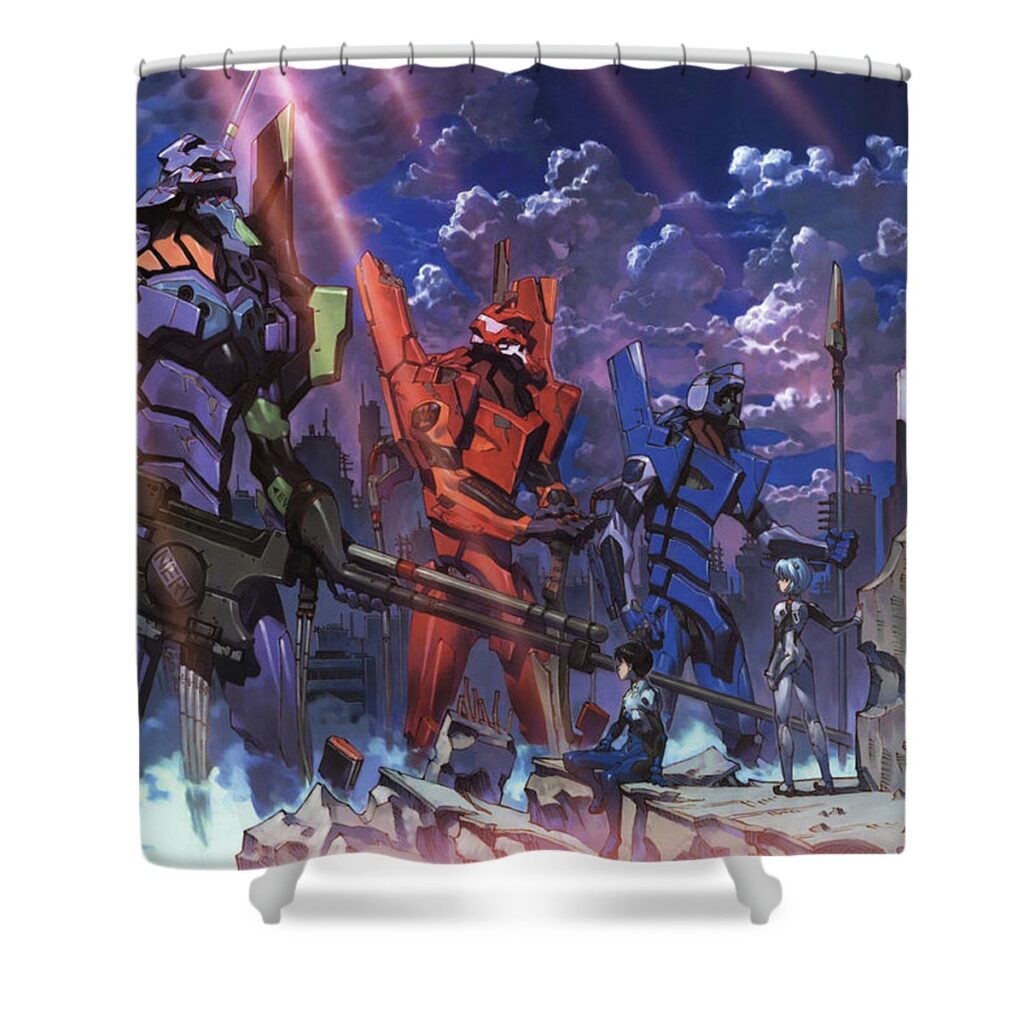 14 neon genesis evangelion unit loan nguyen - Anime Shower Curtains