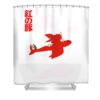 16 porco rosso illone lalal transparent - Anime Shower Curtains