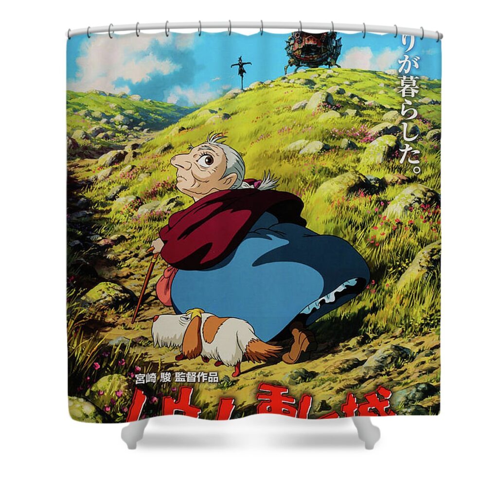 18 howls moving castle jesse corum - Anime Shower Curtains