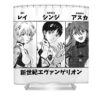 2 children neon genesis evangelion kms byzet transparent - Anime Shower Curtains