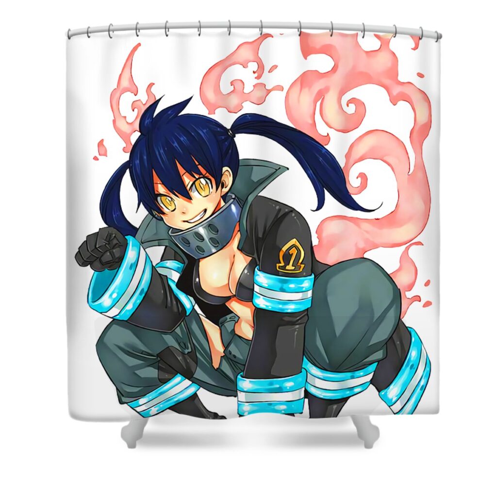 2 fire force catherine j thomas transparent - Anime Shower Curtains