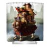2 howls moving castle jesse corum - Anime Shower Curtains