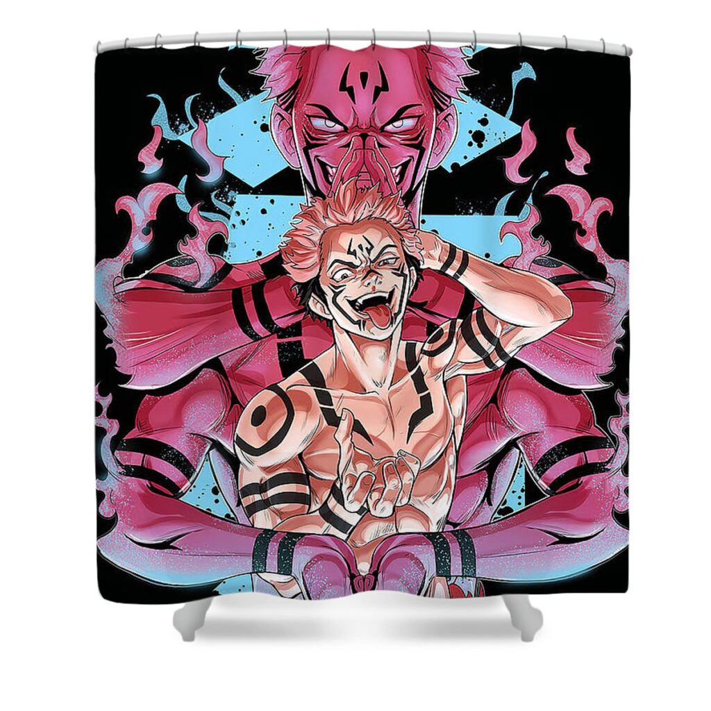 2 jujutsu kaisen lac lac - Anime Shower Curtains