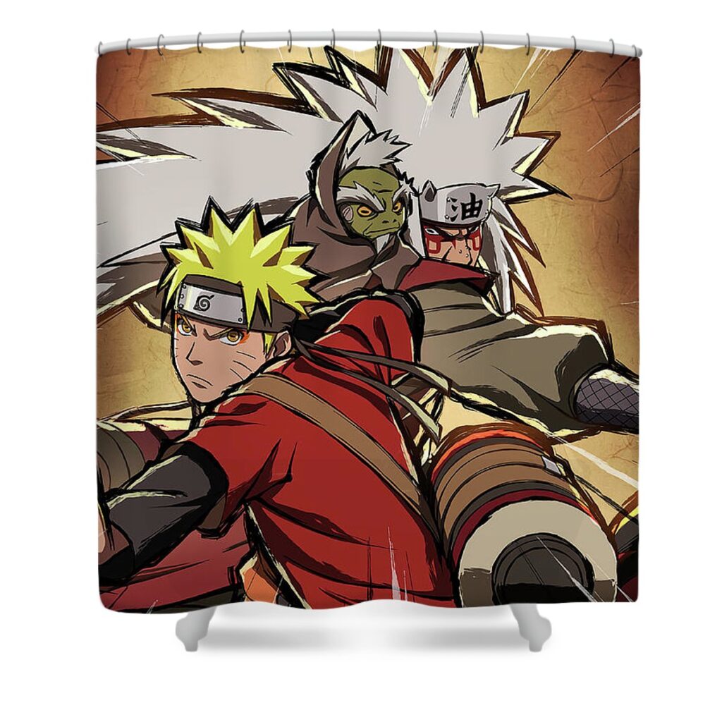 2 naruto jiraiya lac lac - Anime Shower Curtains