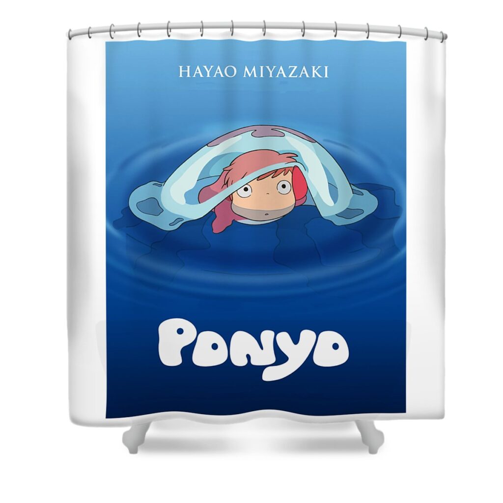 2 ponyo asmin ive transparent - Anime Shower Curtains