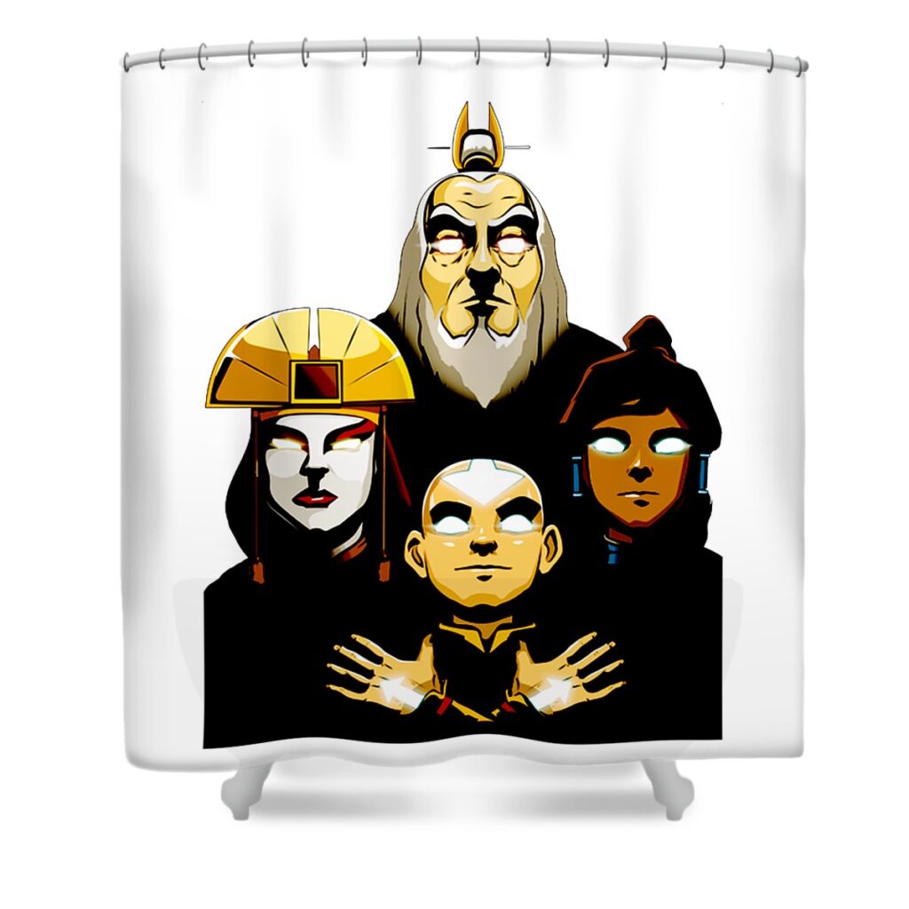 2 team avatar aji dara transparent - Anime Shower Curtains